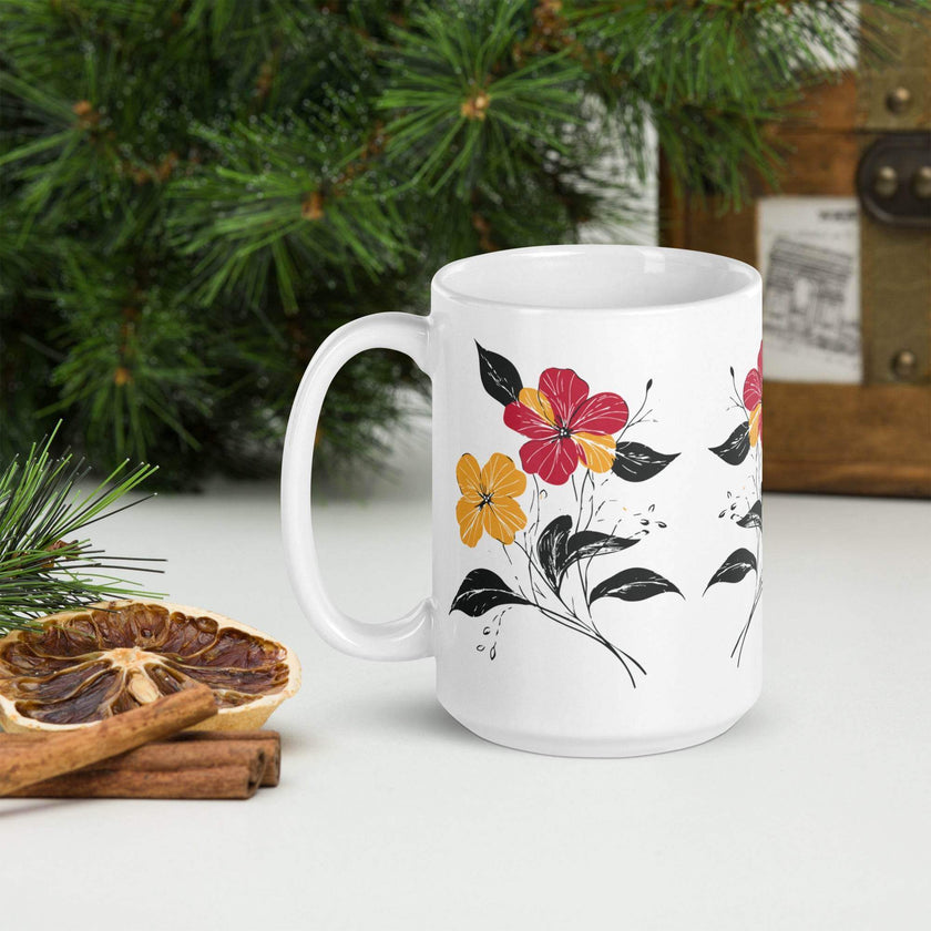 White glossy mug - STYLISHOUR