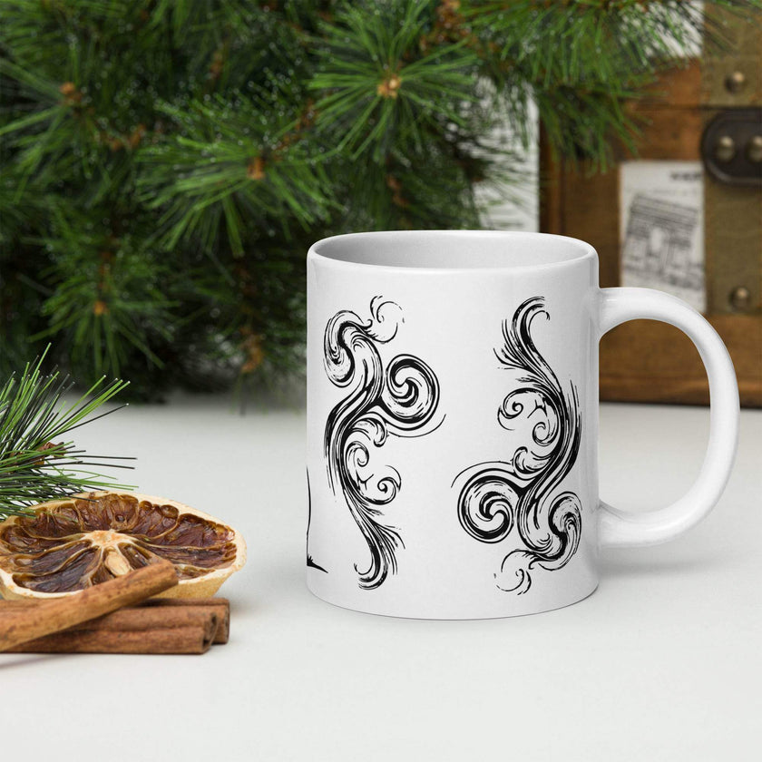 White glossy mug - STYLISHOUR