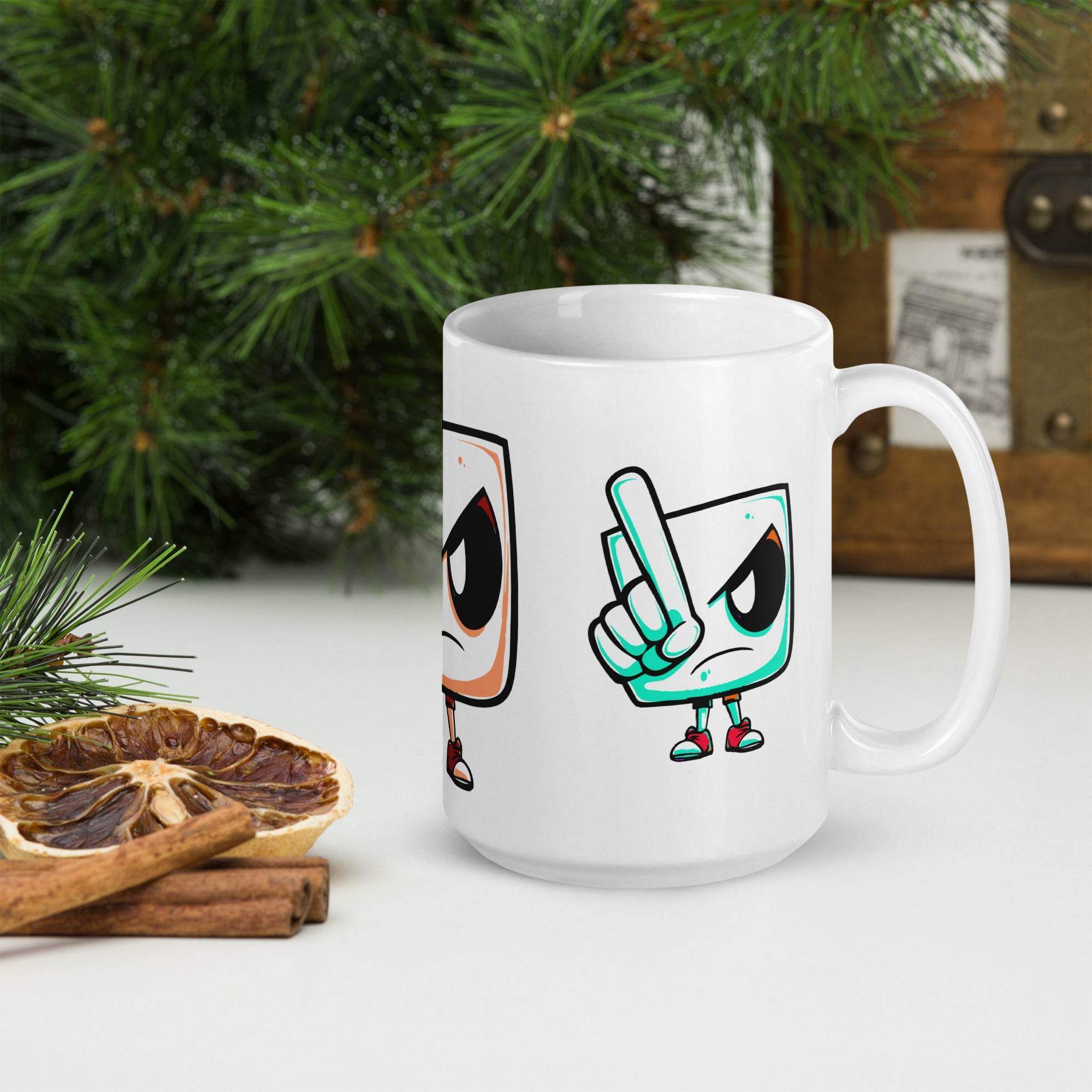 White glossy mug - STYLISHOUR