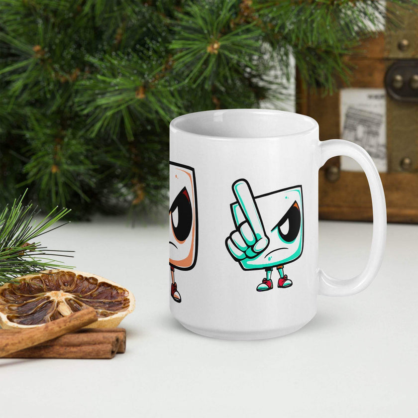 White glossy mug - STYLISHOUR