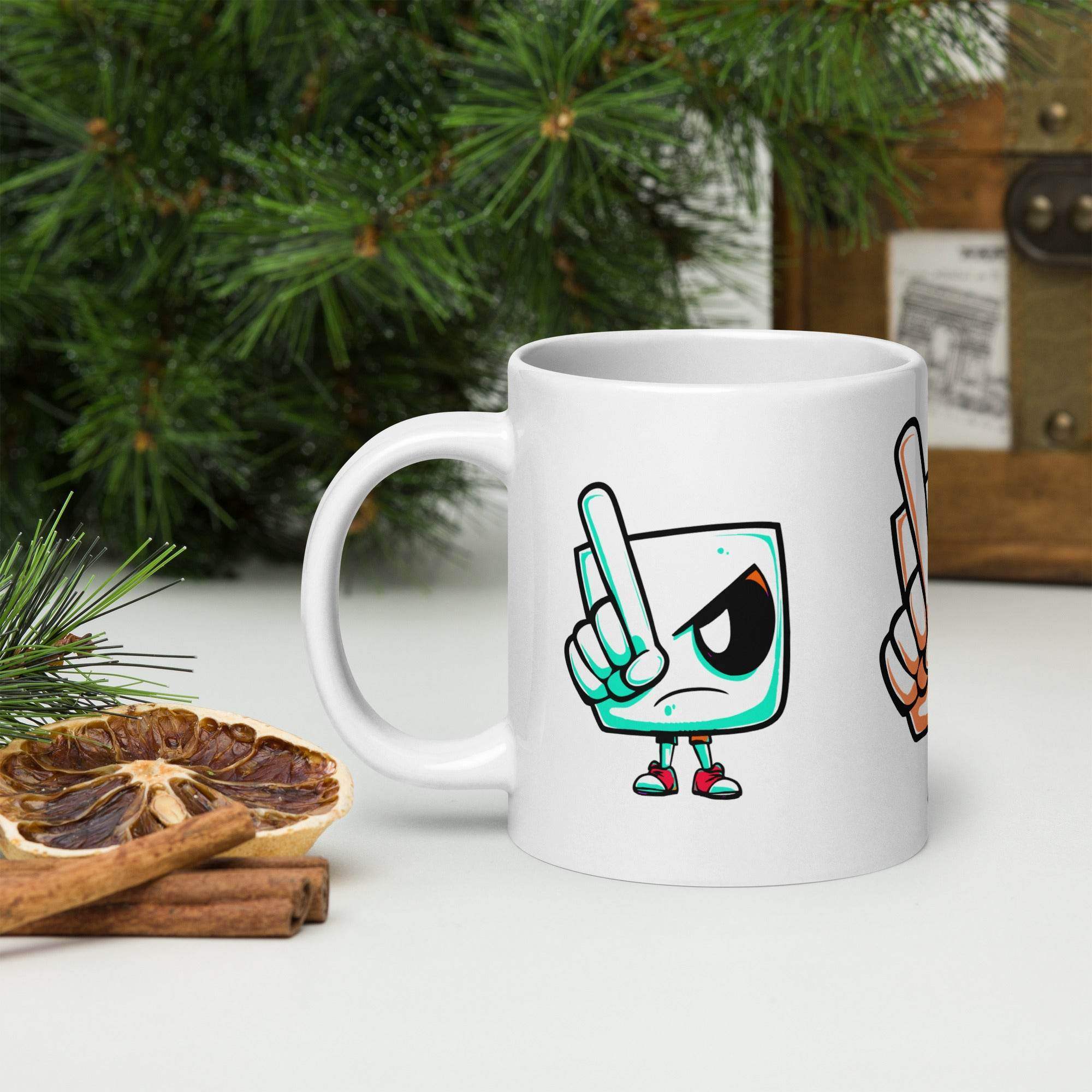 White glossy mug - STYLISHOUR