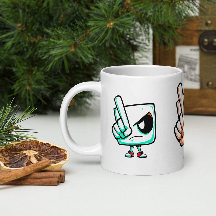 White glossy mug - STYLISHOUR