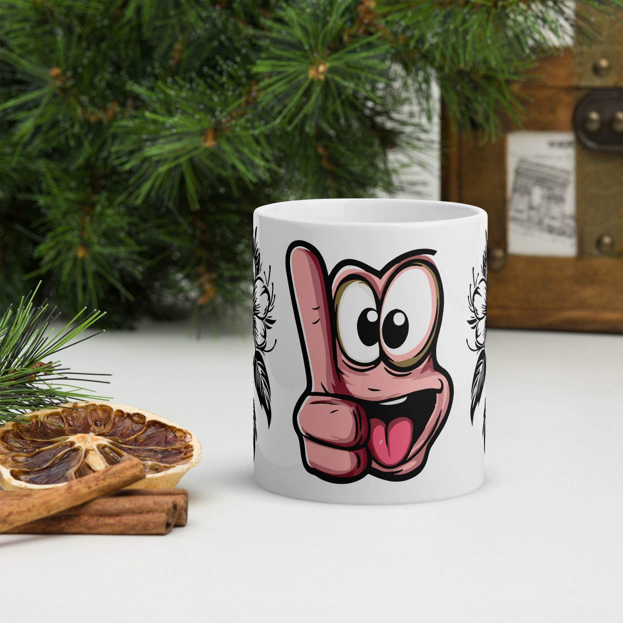 White glossy mug - STYLISHOUR