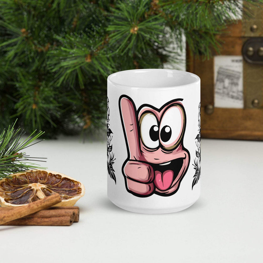 White glossy mug - STYLISHOUR