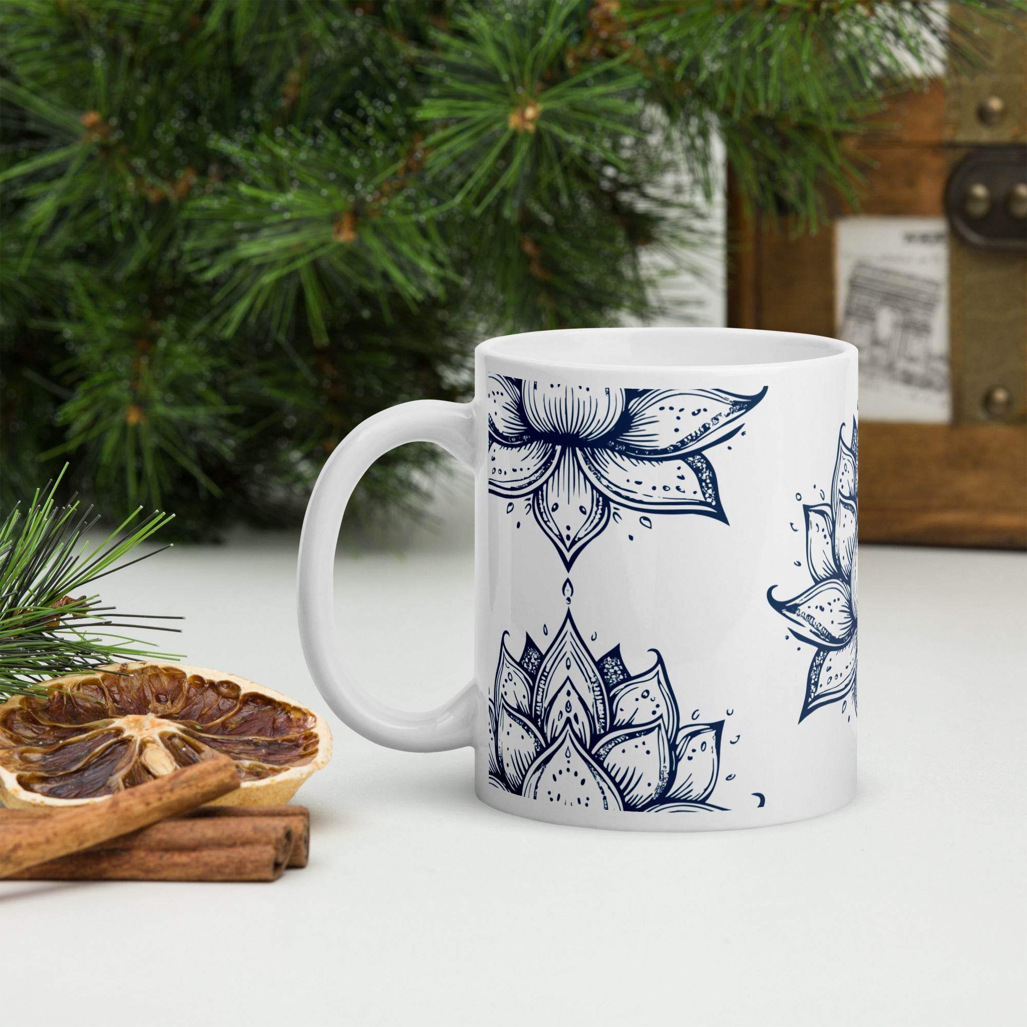 White glossy mug - STYLISHOUR