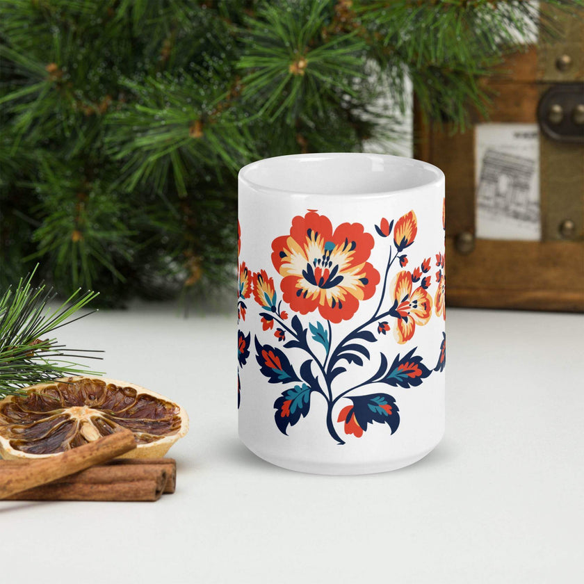 White glossy mug - STYLISHOUR