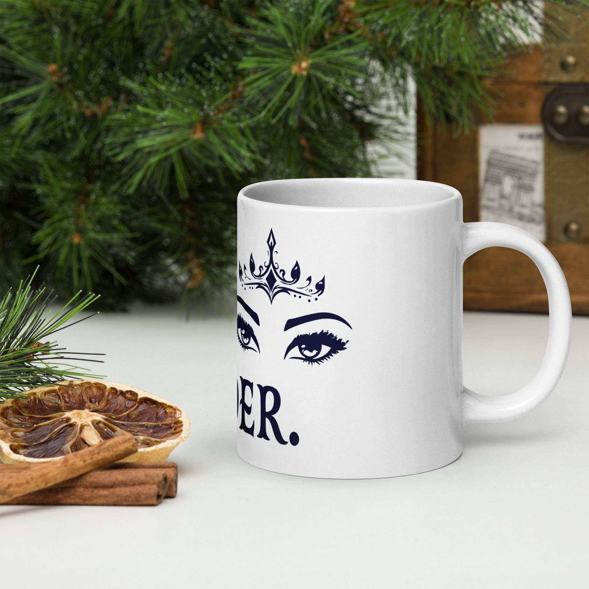 White glossy mug - STYLISHOUR