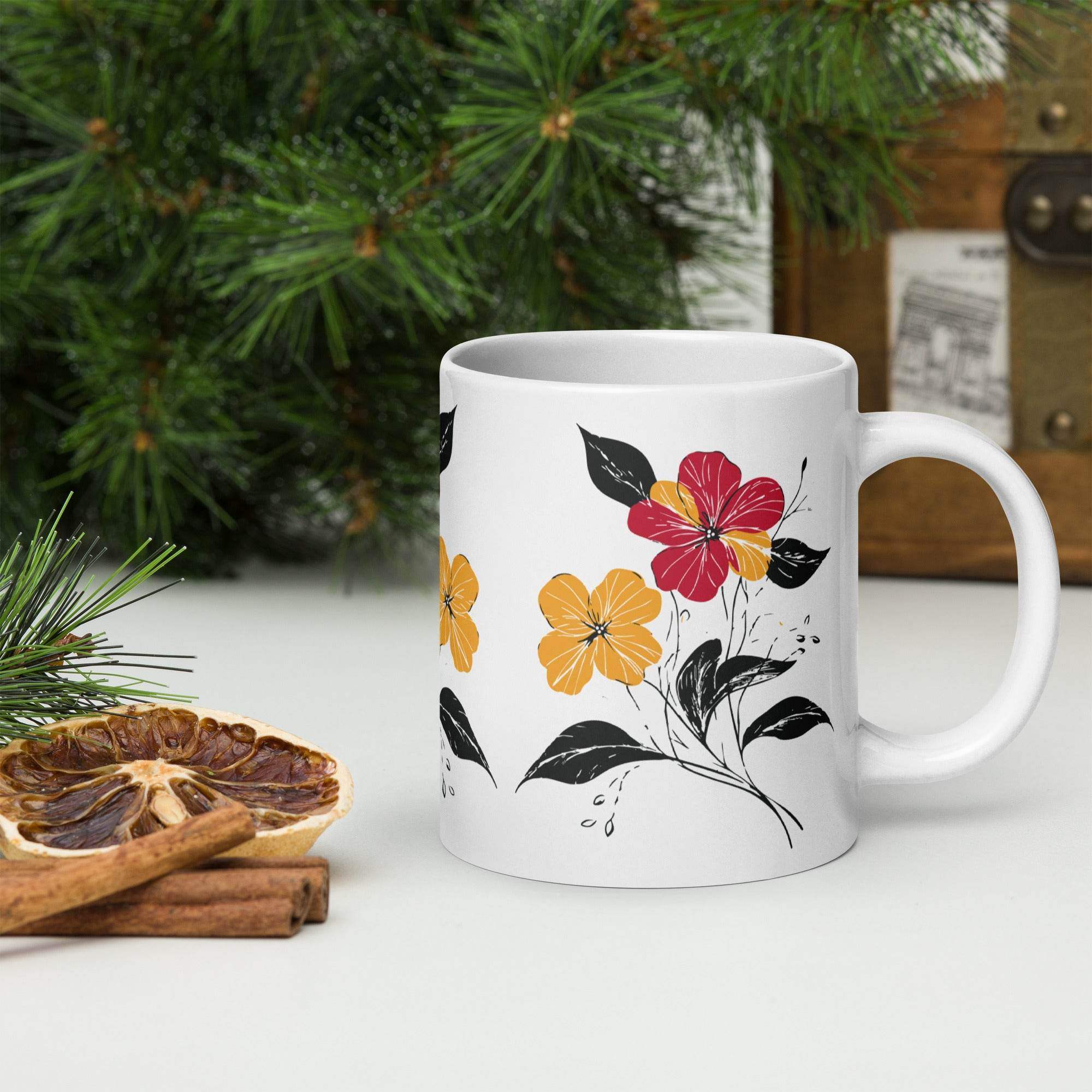 White glossy mug - STYLISHOUR