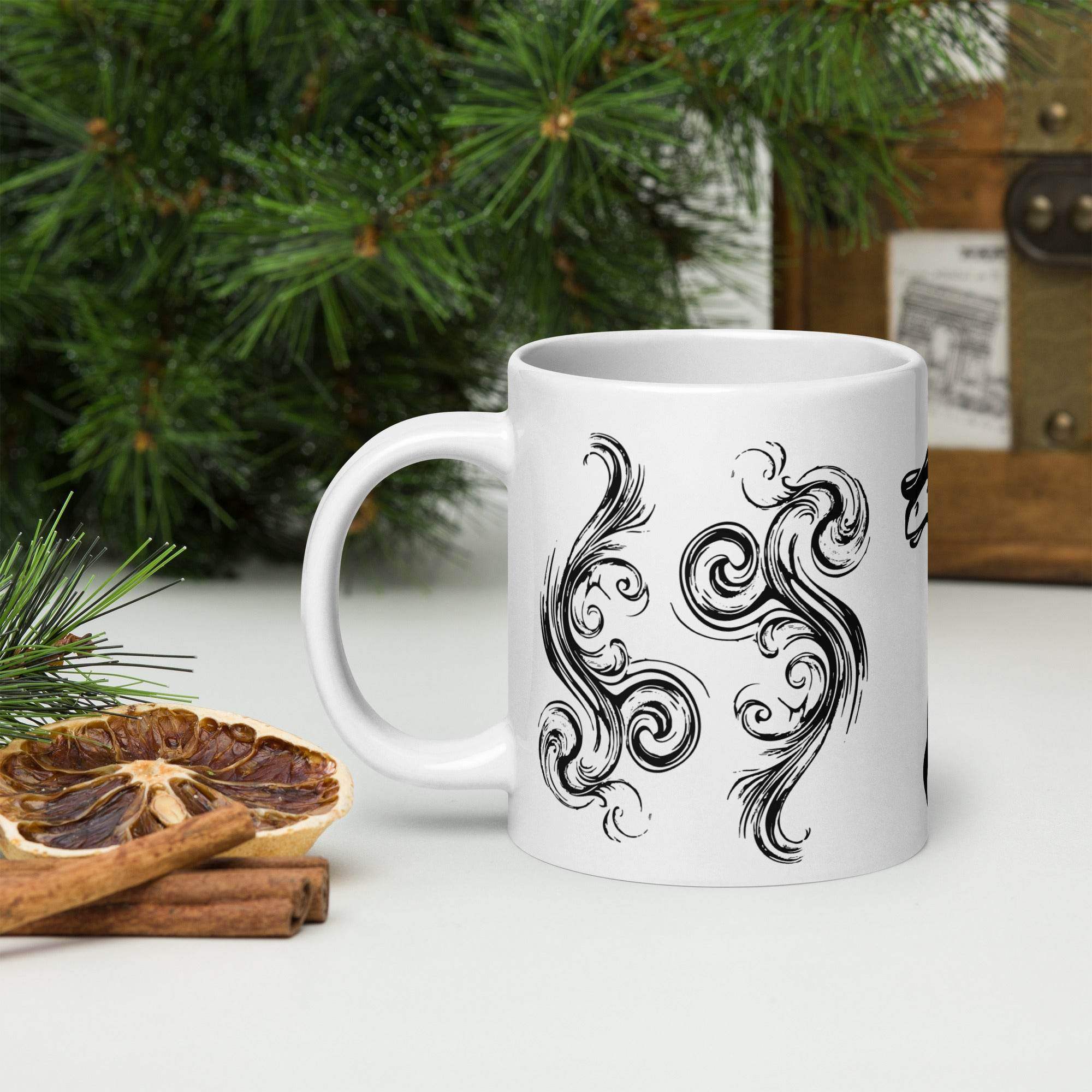 White glossy mug - STYLISHOUR