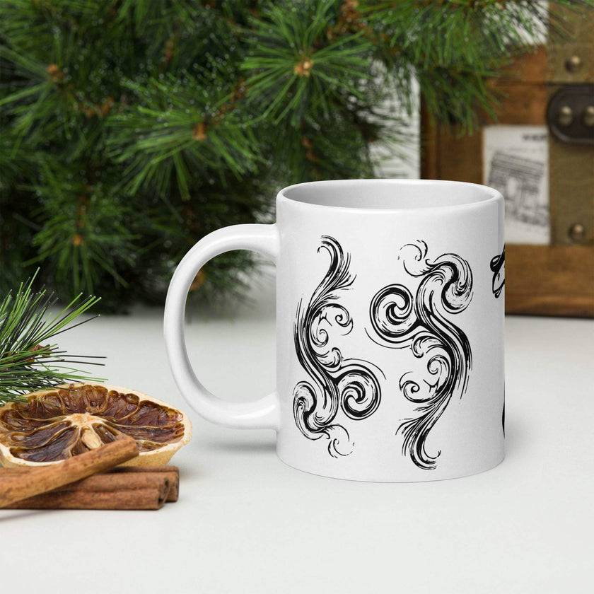 White glossy mug - STYLISHOUR