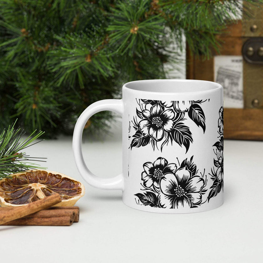 White glossy mug - STYLISHOUR