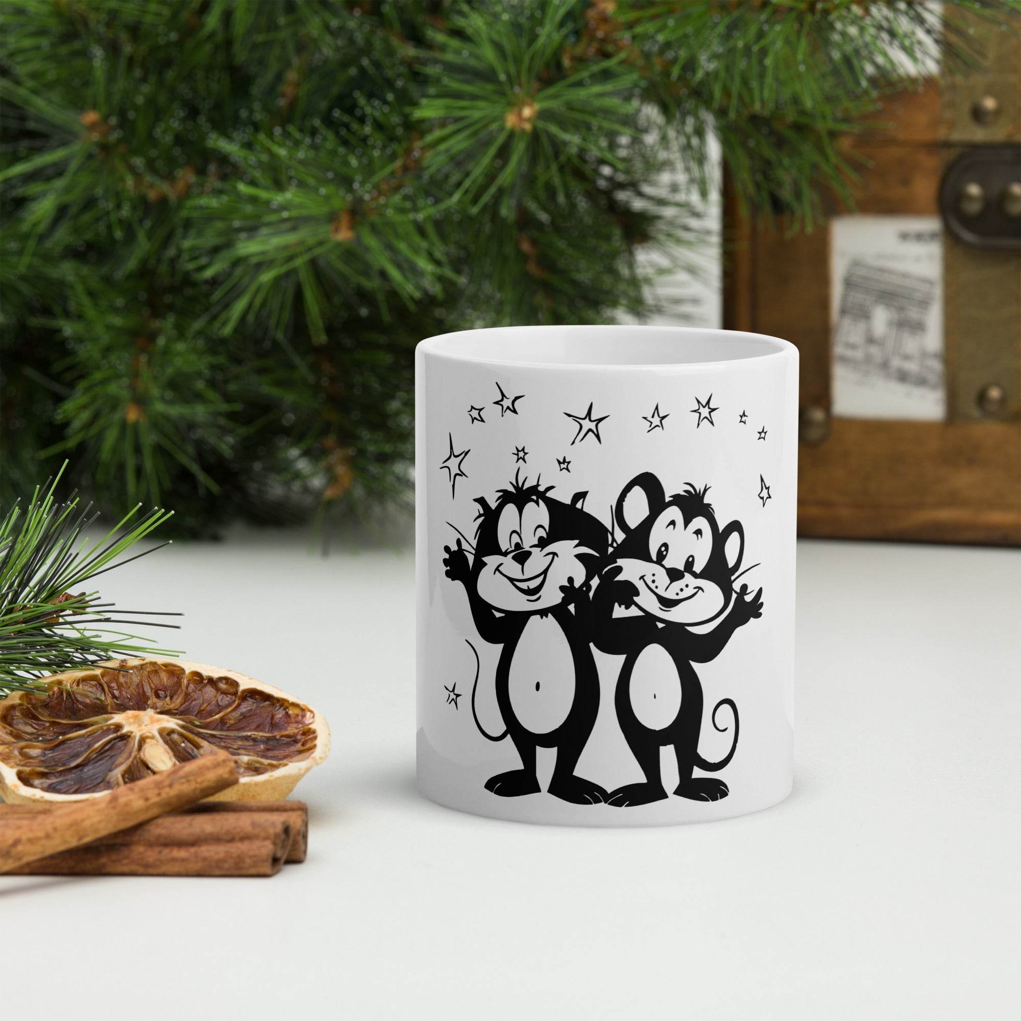 White glossy mug - STYLISHOUR