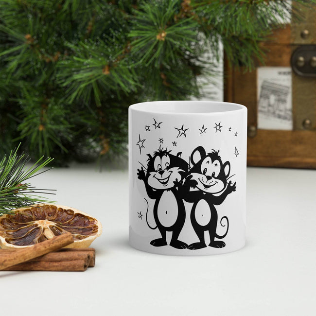 White glossy mug - STYLISHOUR