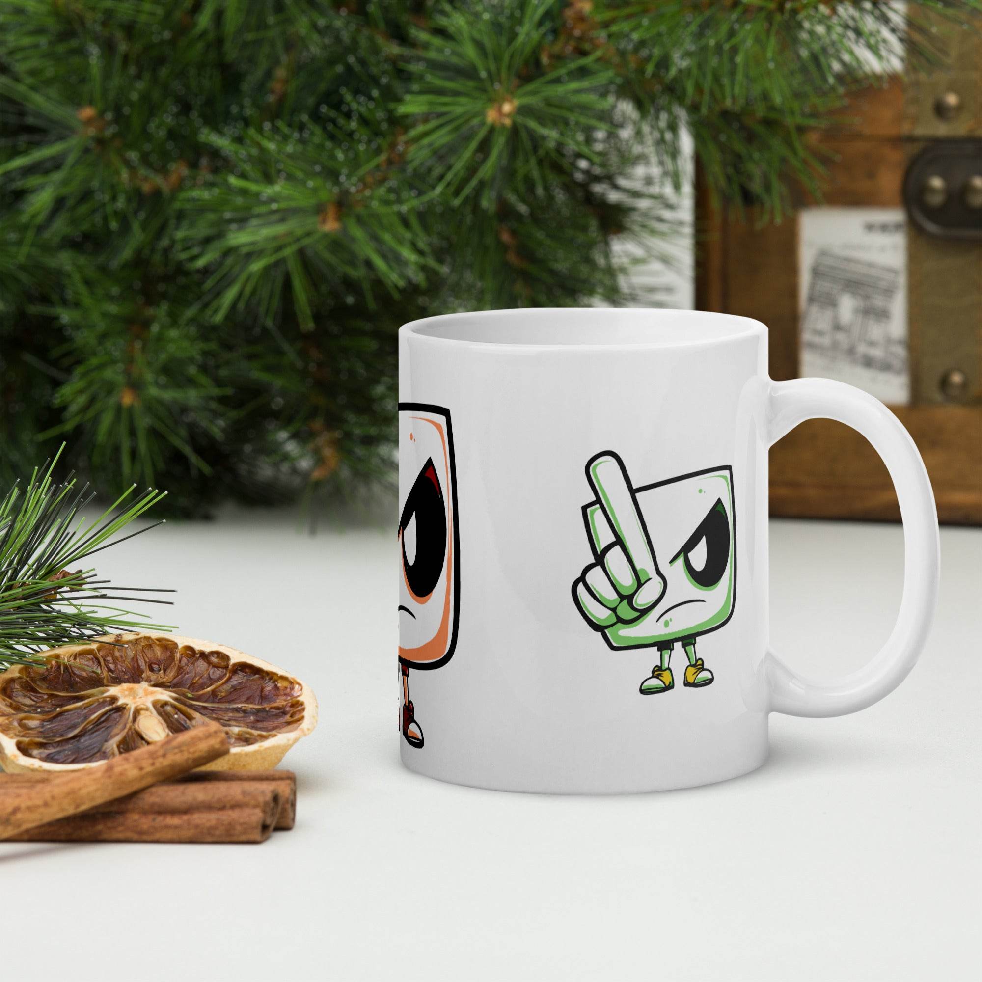 White glossy mug - STYLISHOUR