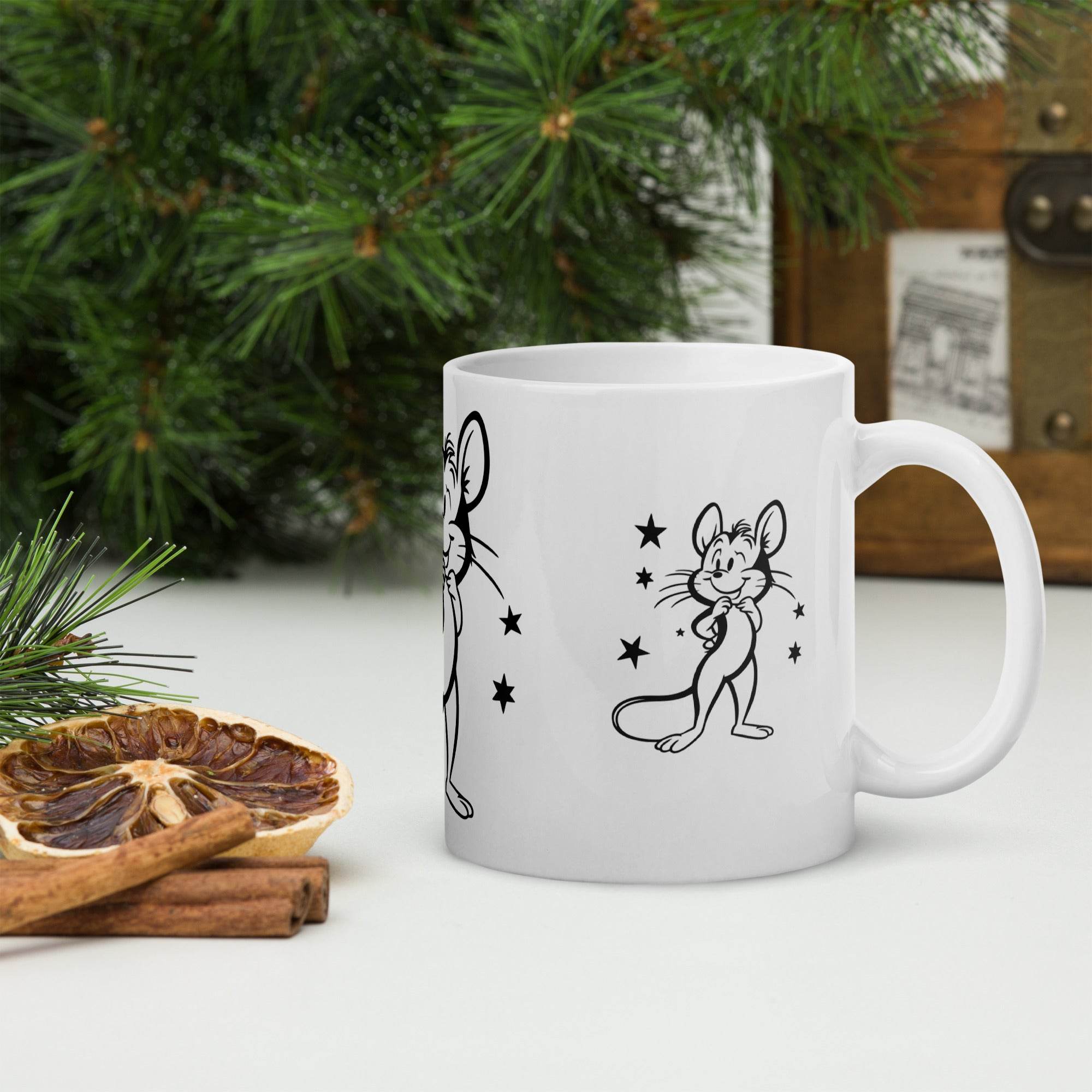 White glossy mug - STYLISHOUR