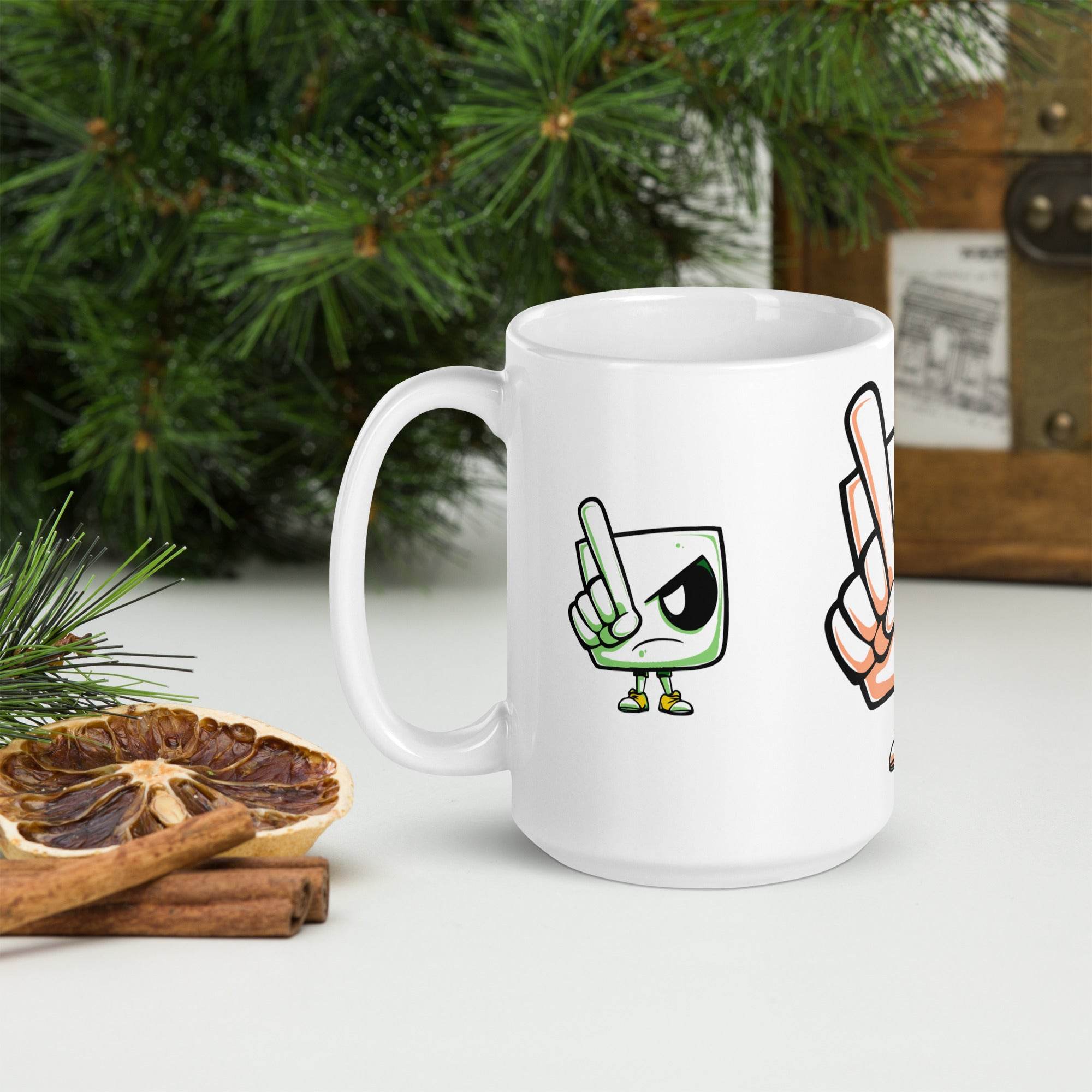 White glossy mug - STYLISHOUR