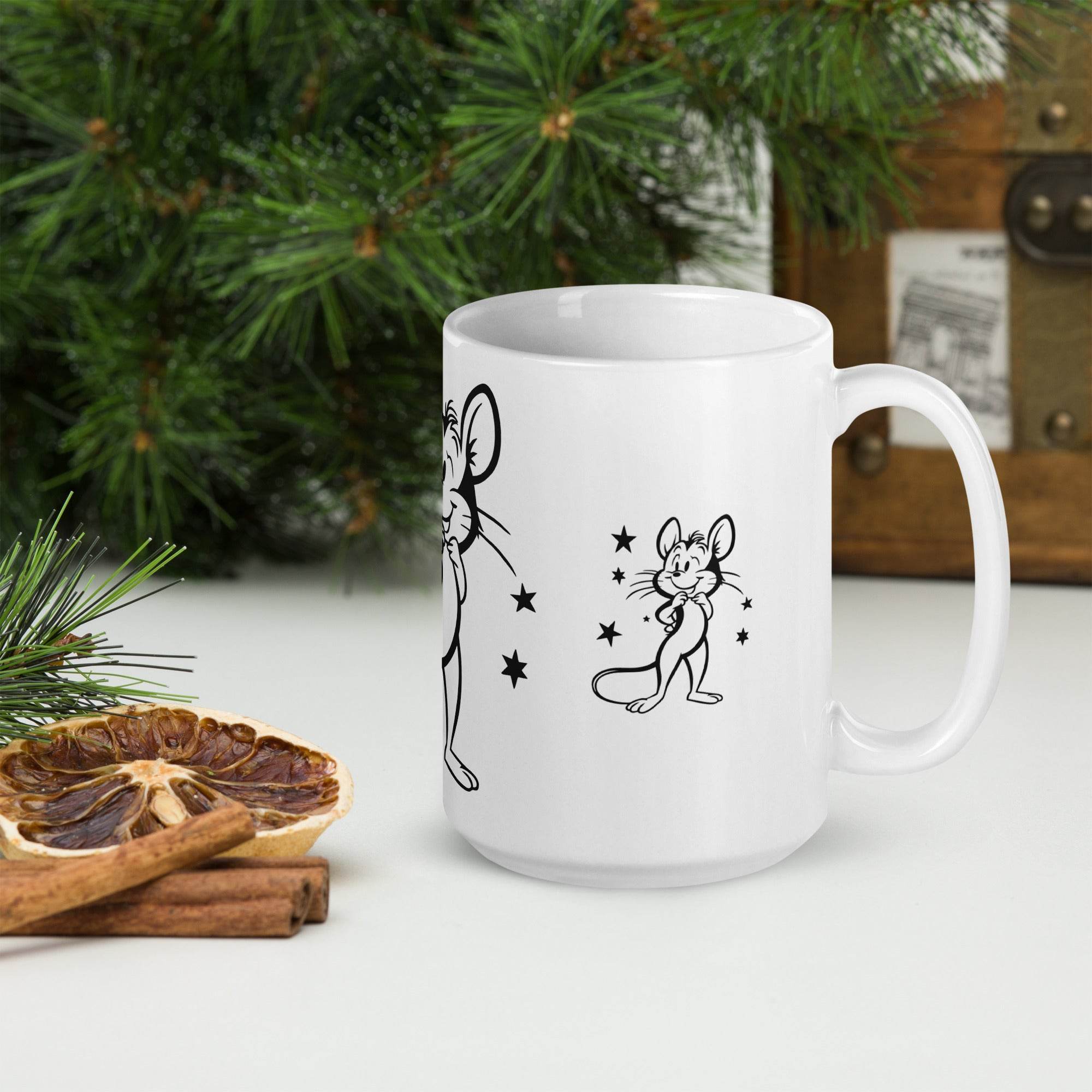 White glossy mug - STYLISHOUR