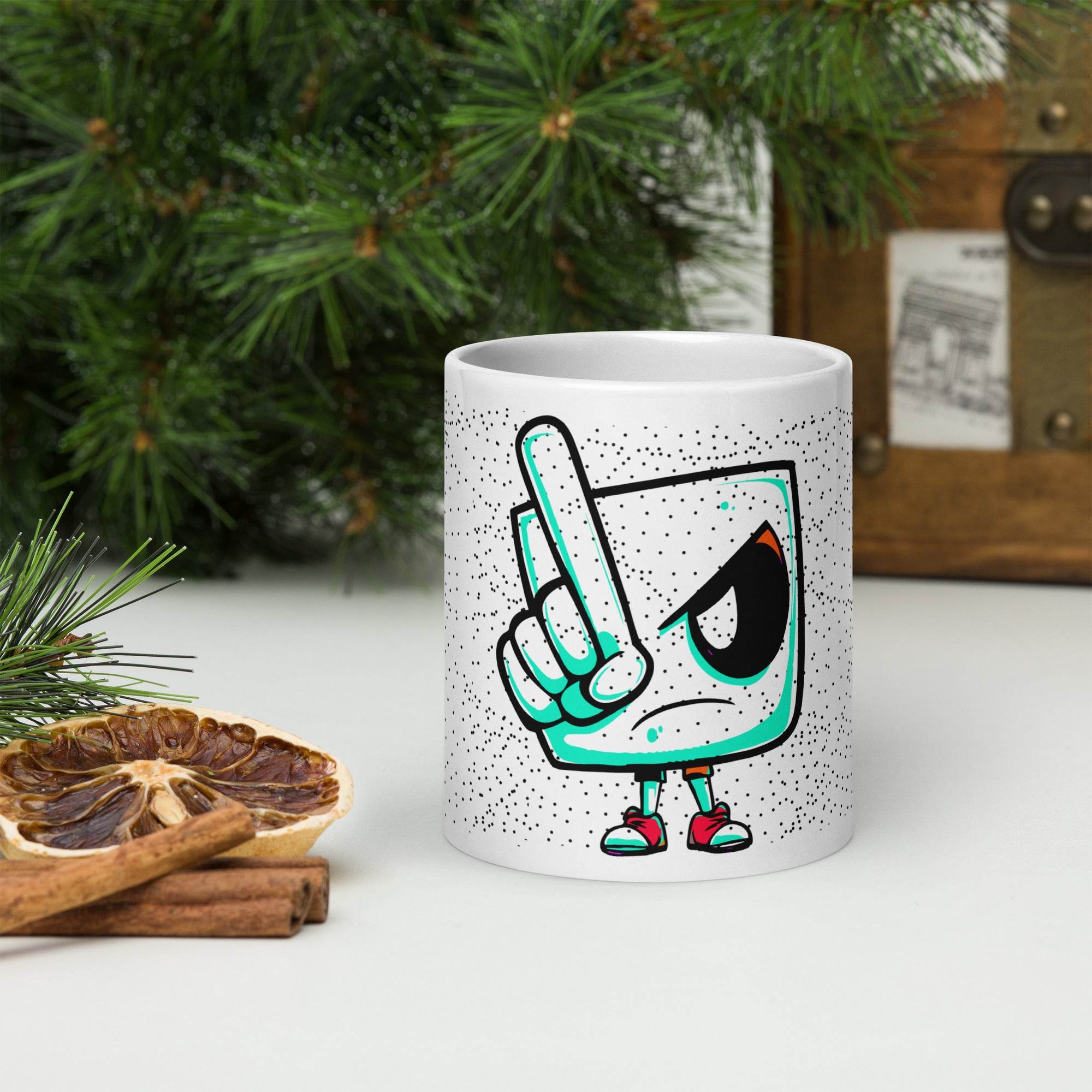 White glossy mug - STYLISHOUR