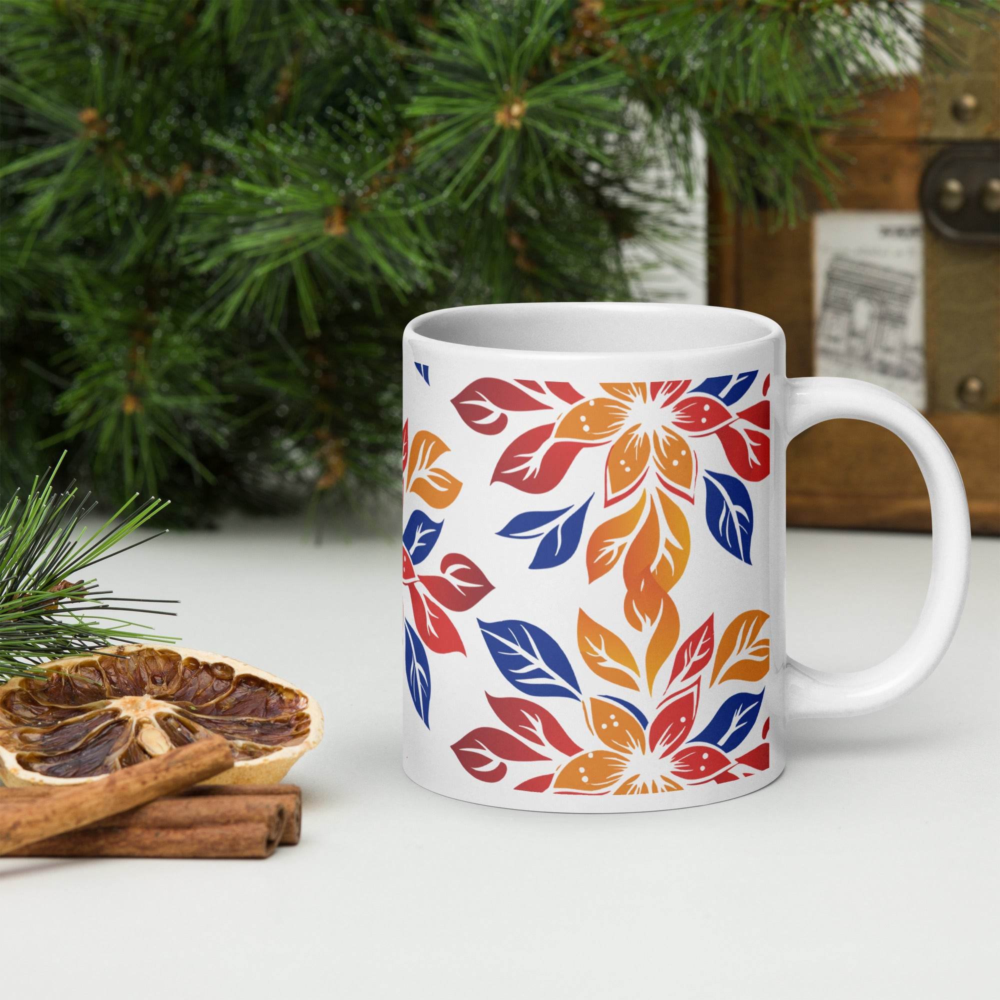 White glossy mug - STYLISHOUR