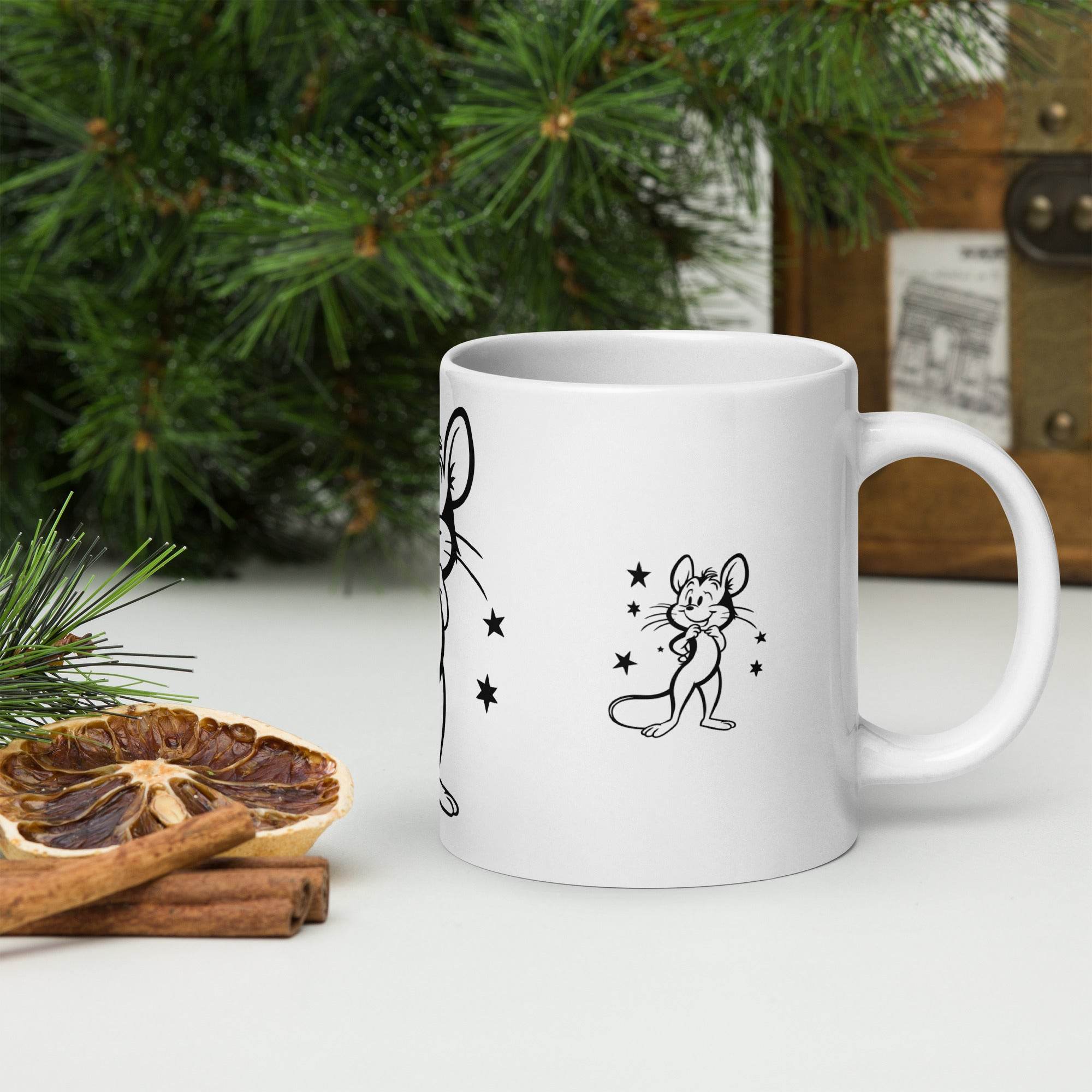 White glossy mug - STYLISHOUR
