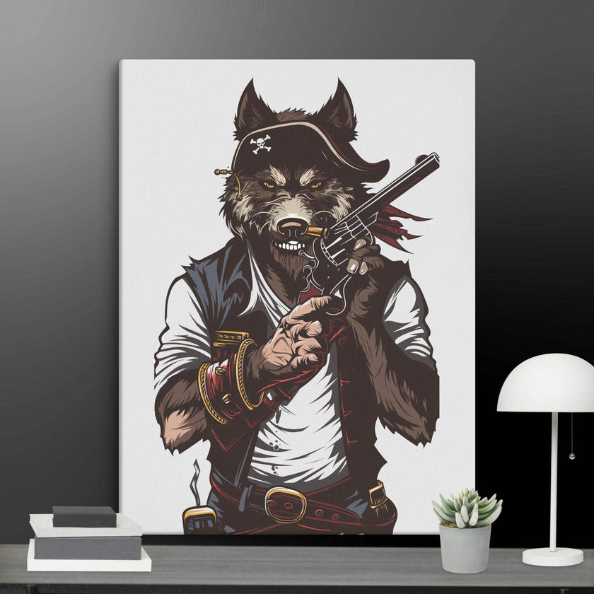 Wolf Gang-war Wall Art Canvas - STYLISHOUR