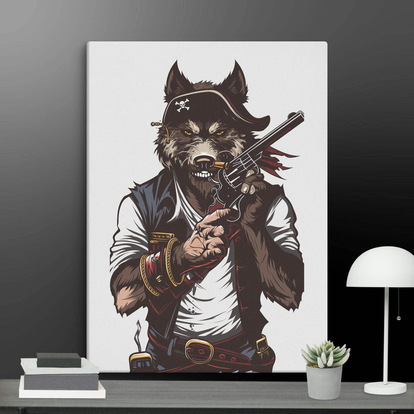 Wolf Gang-war Wall Art Canvas - STYLISHOUR