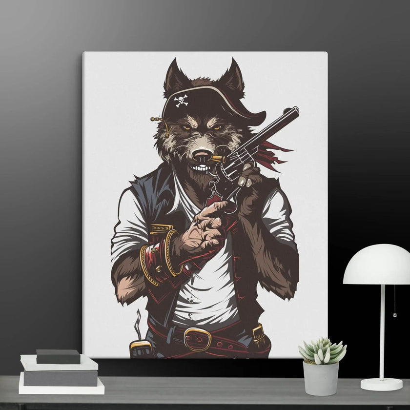 Wolf Gang-war Wall Art Canvas - STYLISHOUR