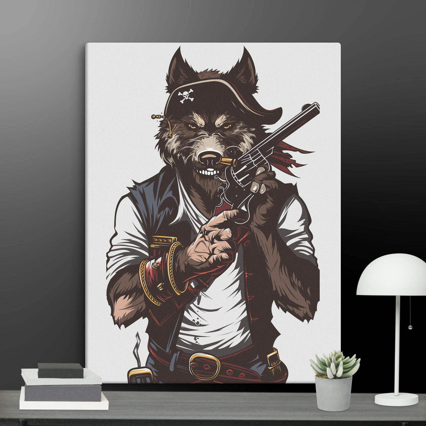 Wolf Gang-war Wall Art Canvas - STYLISHOUR