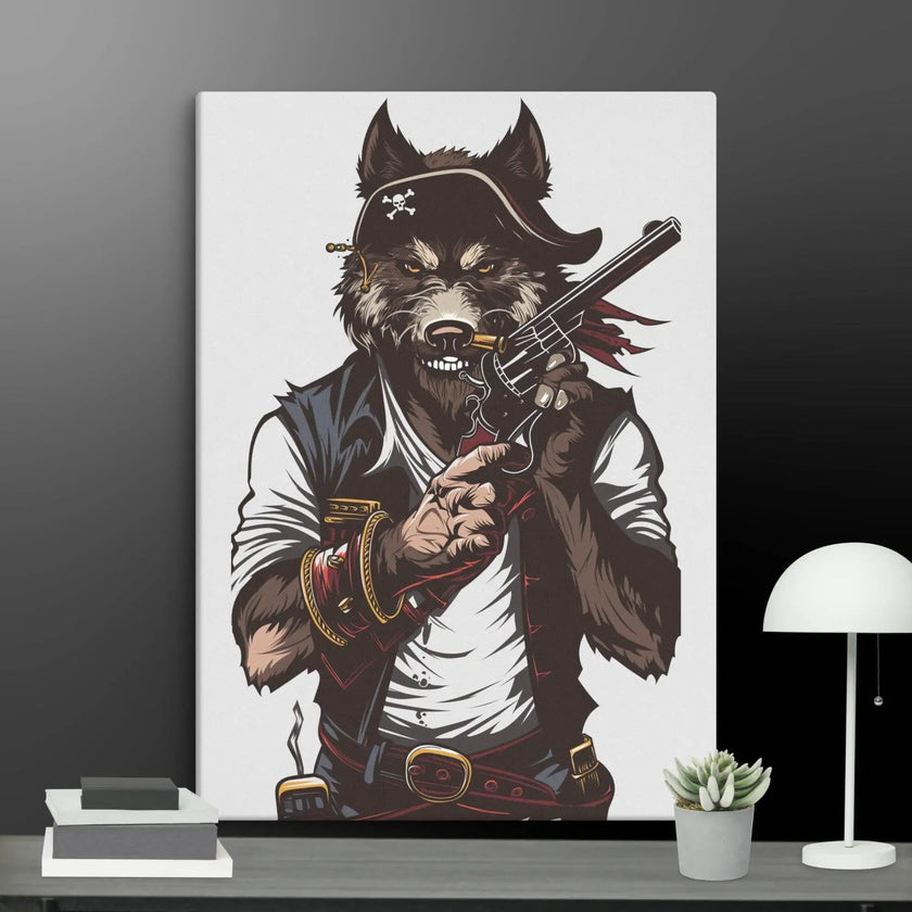 Wolf Gang-war Wall Art Canvas - STYLISHOUR