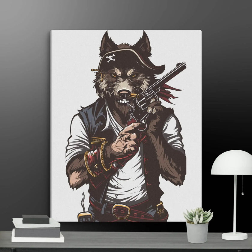 Wolf Gang-war Wall Art Canvas - STYLISHOUR
