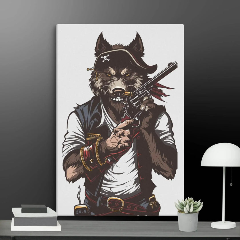 Wolf Gang-war Wall Art Canvas - STYLISHOUR