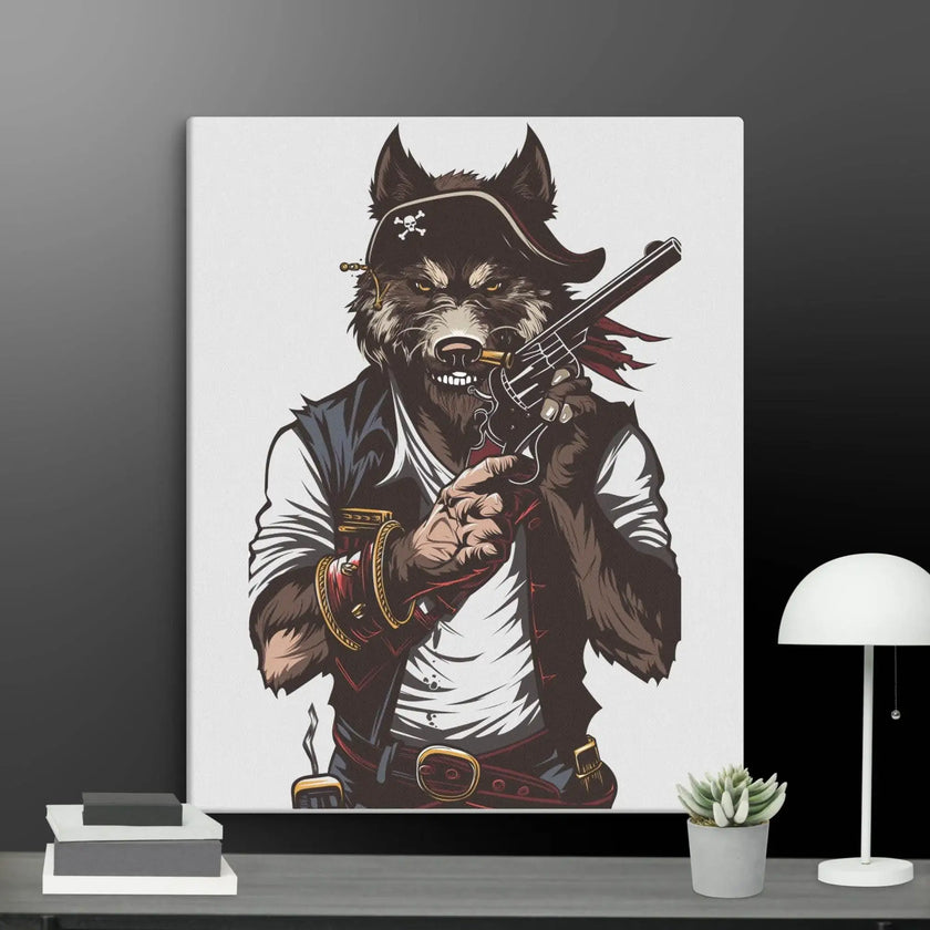 Wolf Gang-war Wall Art Canvas - STYLISHOUR