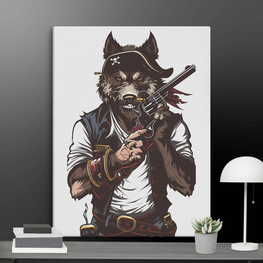 Wolf Gang-war Wall Art Canvas - STYLISHOUR