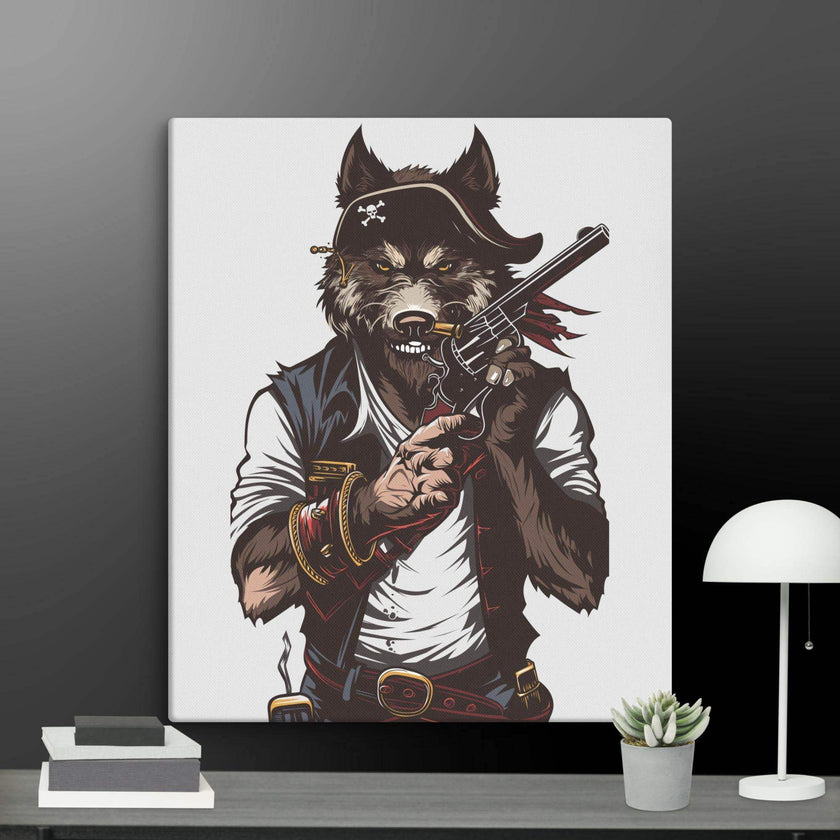 Wolf Gang-war Wall Art Canvas - STYLISHOUR