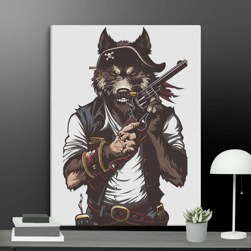 Wolf Gang-war Wall Art Canvas - STYLISHOUR