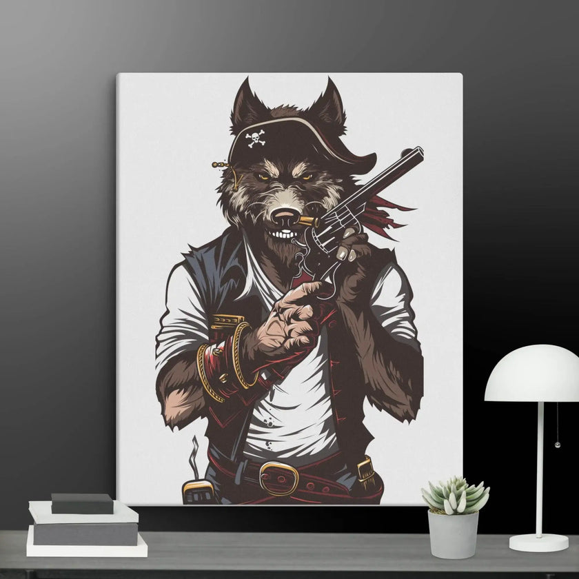 Wolf Gang-war Wall Art Canvas - STYLISHOUR